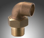 M x C Bronze Elbow Connector