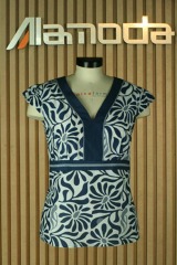 Silk cotton  printed blouse
