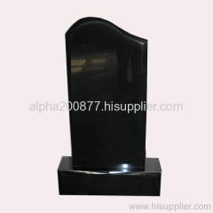 Black granite monument