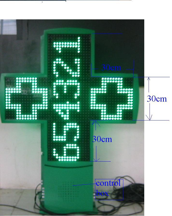 led cross sign