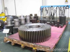 Heavy duty big diameter big module helical ground gear spiral bevel gear worm gear