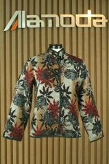 Poly printed embroidery jacket