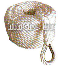 3 Strand Nylon Fiber Rope With Loops&Thimble