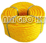 3-4 Strand Yellow PE Twisted(S/Z) Rope