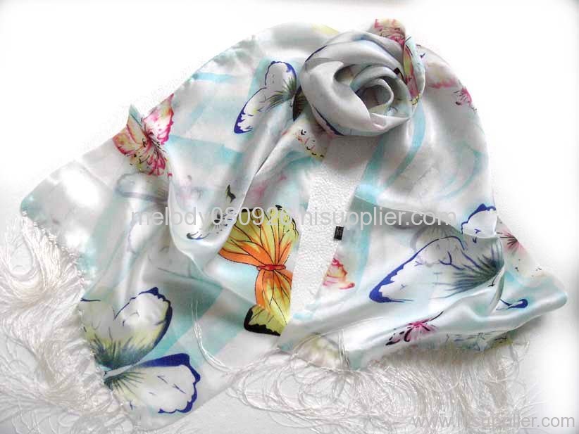 real silk scarf