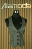 Ladies cotton yarn dyed vest