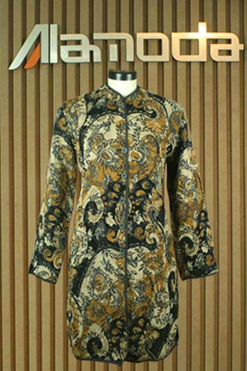 Ladies cotton  printed coats