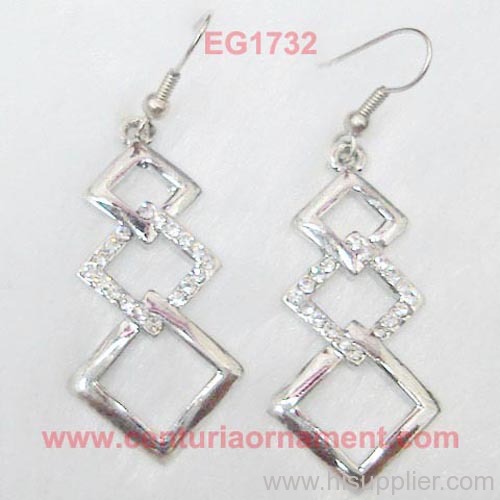 rhombus jewelry earring