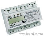 three phase electronic multi-rate watt-hour meter