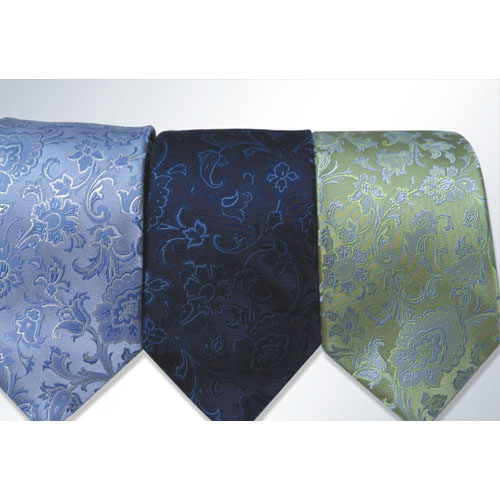 Silk woven necktie paisley