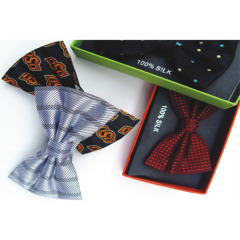 silk woven bow tie