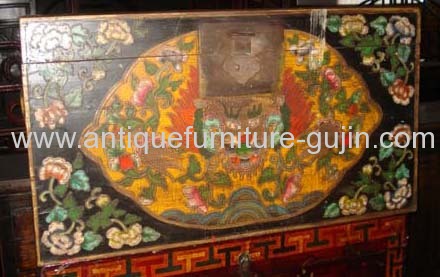 Antique reproduction chinese trunk