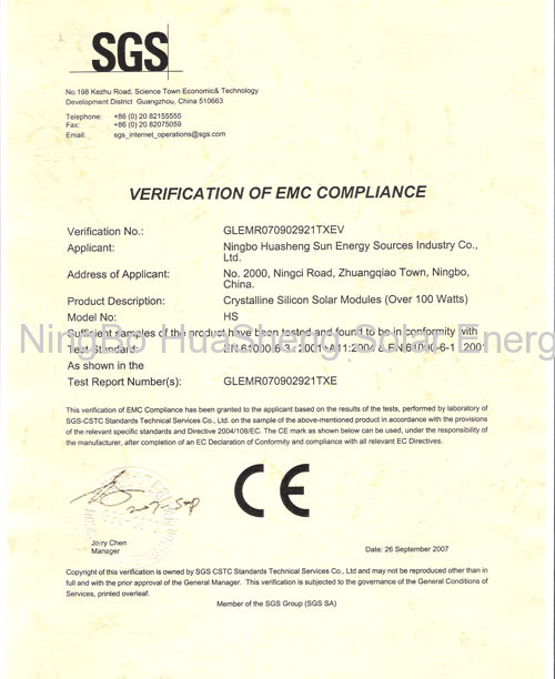 CE Certificate