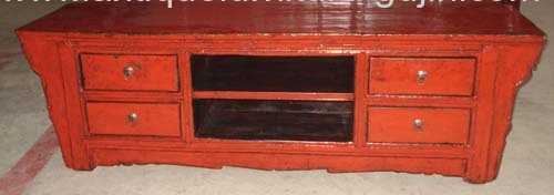 China reproduction elm wood cabinet