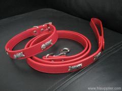 Leather collar and leads