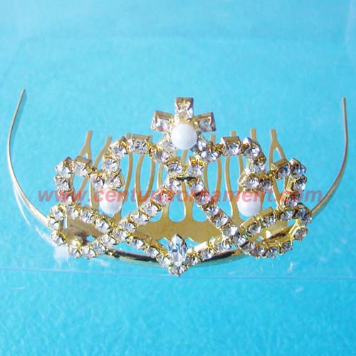 Pears and Crystal Tiaras Crowns