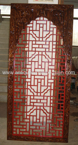Chinese antique carved door