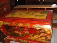 Oriental painted coffee table