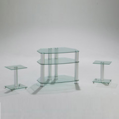 glass LCD TV furniture