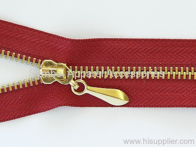 Brass Teeth Metal Zipper