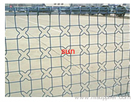 Double loop decorative fence structure