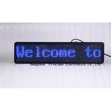 blue message display