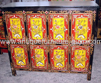 Antique tibetan cupboard