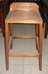 elm wood tall bar stool