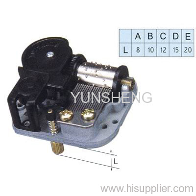 Switch Feature Spring Power Music Box Mechanism