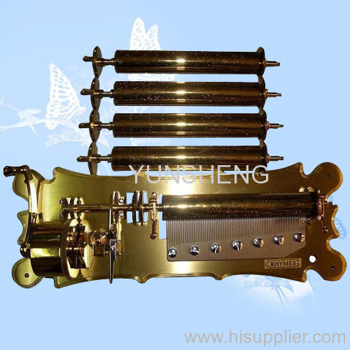 Five Interchangeable Cylinders Music Box Mechanism Luxury Yunsheng 78 Note