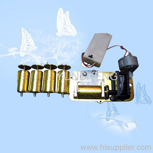30 Note Motor Driven Music Box Mechanism Exchangeable Cylinders