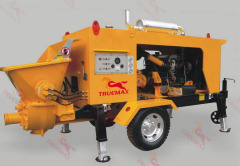 Trailer concrete pump