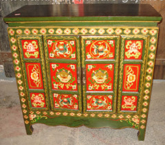 Oriental Tibetan cabinet