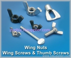 Wing Nuts, Wing Screws & Thumb Screws
