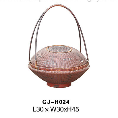 antique Chinese bamboo basket