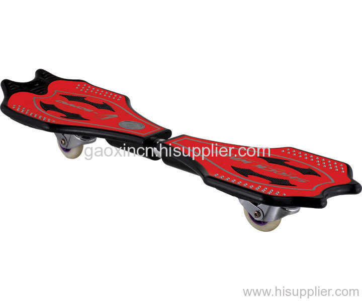 2 wheels rocking vigor skateboard