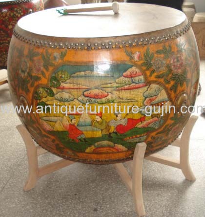 antique oriental drum