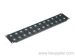 16 ports shield blank patch panel