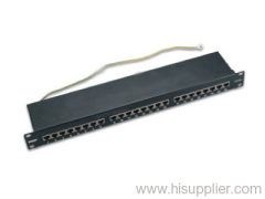 FTP 24 ports CAT5E patch panel (full shield)