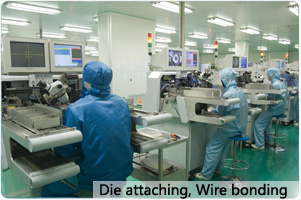 Die attaching; Wire bonding 02