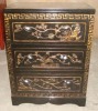 Chinese antique carved bedstand