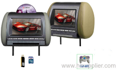 7" Head Rest DVD+USB+SD+Game+IR/FM+TV+Digital panel