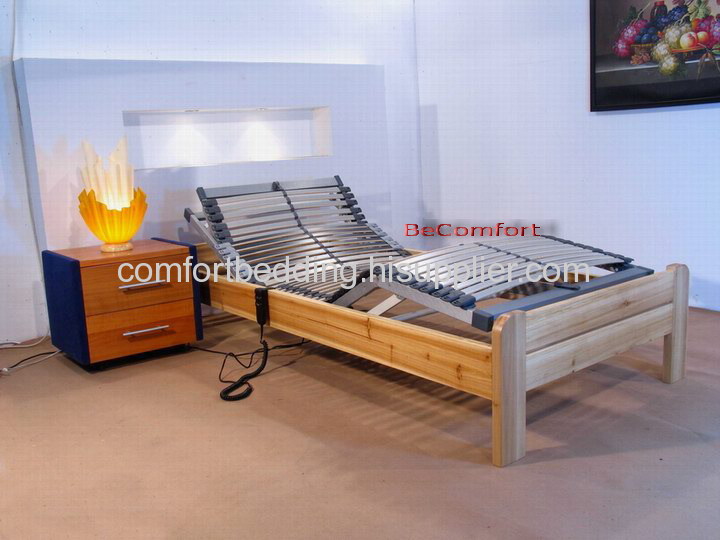 adjustable bed with bed frame