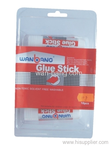 Glue Stick 10g x 18pcs Clamshell