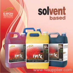 Solvent based ink