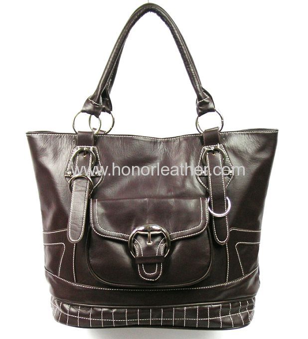 synthetic leather handbag