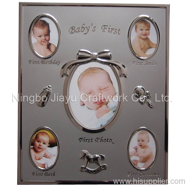 Metal 12months Baby Photo Frame