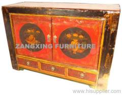 Antique Gansu painted cabinet