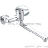 Wall Mounted Kitchen Faucet With Brass Spout