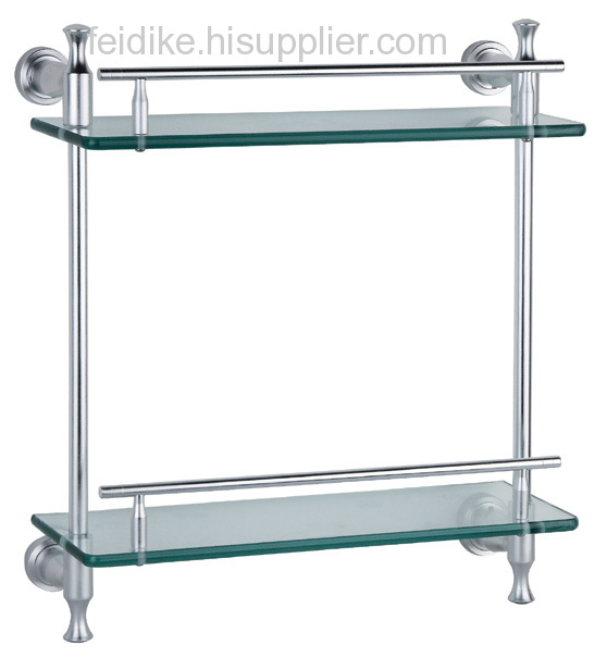 double glass shelves